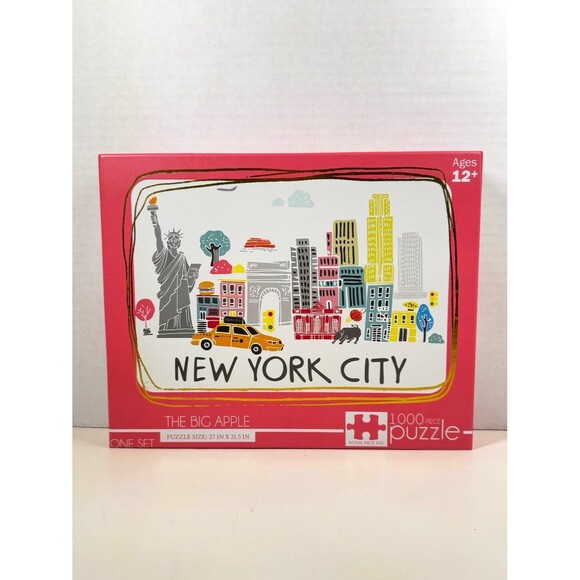 THE BIG APPLE NEW YORK CITY 1000 Pieces Puzzle Sealed Box (Bx 20) - Picture 1 of 6